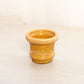 Vintage St. Clair Small Brown Slag Glass Leaf Toothpick Holder