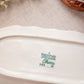 Vintage Syracuse China Restaurant Ware Red Transferware Oval Dish