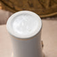 Vintage Tall Light Blue & Gold Ceramic Drape Vase