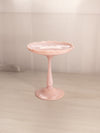 Vintage Thin Light Pink Milk Glass Shallow Compote