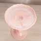 Vintage Thin Light Pink Milk Glass Shallow Compote