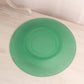 Vintage Large Green Satin Uranium Glass Underplate