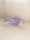 Vintage Tiffin Purple Neodymium Glass Empress Rams Head Bowl