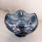Vintage Viking Epic Dark Blue Footed Pedestal Compote Bowl