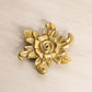 Vintage Virginia Metalcrafters Brass Flower Trivet