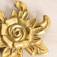Vintage Virginia Metalcrafters Brass Flower Trivet