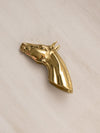 Vintage Virginia Metal Crafters Brass Horse Head Clip