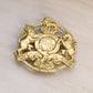 Vintage Virginia Metal Crafters Brass Lion Crest King's Arms Trivet
