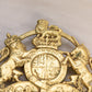 Vintage Virginia Metal Crafters Brass Lion Crest King's Arms Trivet