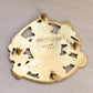Vintage Virginia Metal Crafters Brass Lion Crest King's Arms Trivet