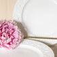 Vintage Vitrock Anchor Hocking Floral Milk Glass Plates (Set of 4)