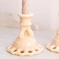 Vintage Westmoreland Almond Milk Glass Doric Candlestick