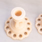 Vintage Westmoreland Almond Milk Glass Doric Candlestick