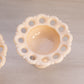 Vintage Westmoreland Almond Milk Glass Doric Candlestick