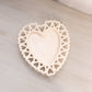 Vintage Westmoreland Almond Milk Glass Heart Lattice Edge Plate