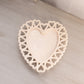 Vintage Westmoreland Almond Milk Glass Heart Lattice Edge Plate