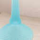 Vintage Westmoreland Blue Satin Glass English Hobnail Candlestick