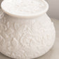 Vintage Westmoreland Bramble Large White Milk Glass Leaf Lidded Jar
