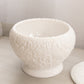 Vintage Westmoreland Bramble Large White Milk Glass Leaf Lidded Jar