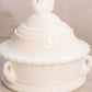 Vintage Westmoreland Circular White Milk Glass Lidded Swan Dish