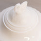 Vintage Westmoreland Circular White Milk Glass Lidded Swan Dish