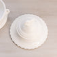 Vintage Westmoreland Circular White Milk Glass Lidded Swan Dish