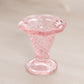 Vintage Westmoreland Extra Small Pale Pink Ruffle Edge Glass Vase