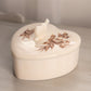 Vintage Westmoreland Glass Almond Lidded Heart Dish