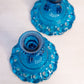 Vintage Westmoreland Glass Blue Doric Candle Stick