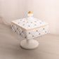 Vintage Westmoreland Glass Handpainted Floral Old Quilt Lidded Dish