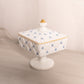 Vintage Westmoreland Glass Handpainted Floral Old Quilt Lidded Dish