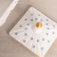 Vintage Westmoreland Glass Handpainted Floral Old Quilt Lidded Dish