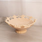 Vintage Westmoreland Glass Large Almond Lattice Edge Ring & Petal Bowl