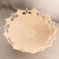 Vintage Westmoreland Glass Large Almond Lattice Edge Ring & Petal Bowl
