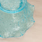 Vintage Westmoreland Glass Large Blue Bramble Leaf Bowl with Ruffle Edge