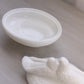 Vintage Westmoreland Glass Oval White Birds on Nest Lidded Dish