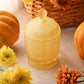 Vintage Westmoreland Glass Satin Yellow Paneled Grape Lidded Jar
