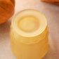 Vintage Westmoreland Glass Satin Yellow Paneled Grape Lidded Jar