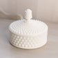 Vintage Westmoreland Glass White Milk Glass Hobnail Lidded Dish