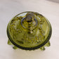 Vintage Westmoreland Green Glass Lidded Argonaut Shell Dish