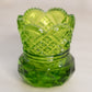 Vintage Westmoreland Green Glass Toothpick Holder