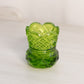 Vintage Westmoreland Green Glass Toothpick Holder