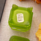 Vintage Westmoreland Glass Green Mist Floral Lidded Box