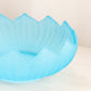 Vintage Westmoreland Large Blue Satin Glass Lotus Flower Bowl
