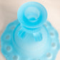 Vintage Westmoreland Light Blue Satin Glass Doric Candlestick