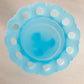 Vintage Westmoreland Light Blue Satin Glass Doric Candlestick