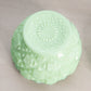 Vintage Westmoreland Medium Green Milk Glass Old Quilt Lidded Dish
