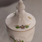 Vintage Westmoreland Milk Glass Floral Detail Lidded Dish