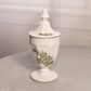 Vintage Westmoreland Milk Glass Floral Detail Lidded Dish