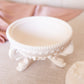 Vintage Westmoreland Off White Matte Glass Lidded Argonaut Shell Dish